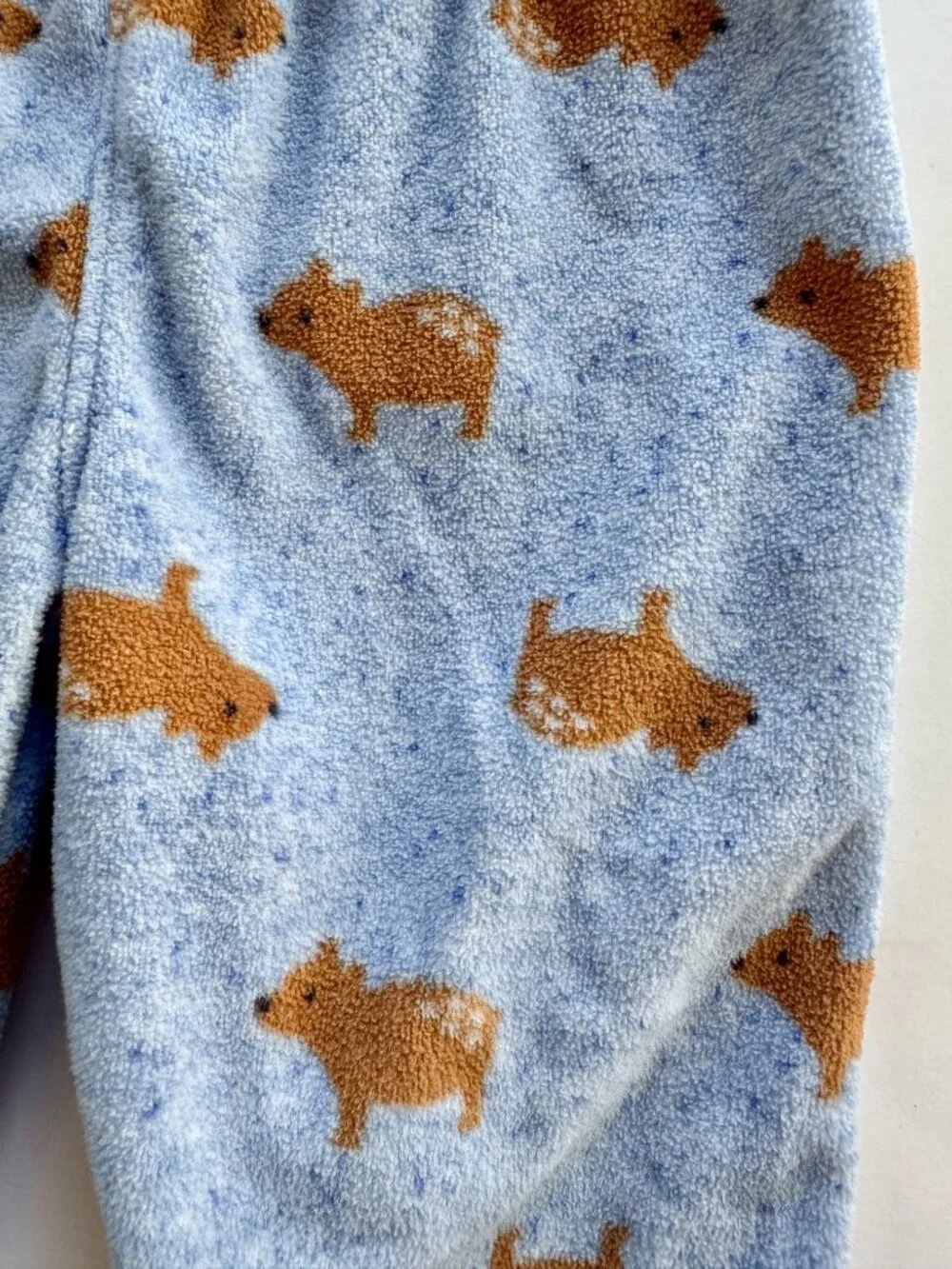 Child of Mine Baby Bear Fleece 2pc Set Blue 6-9M